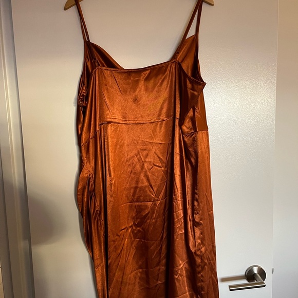 Anthropologie Nikasha Copper Slip Dress - Picture 6 of 6